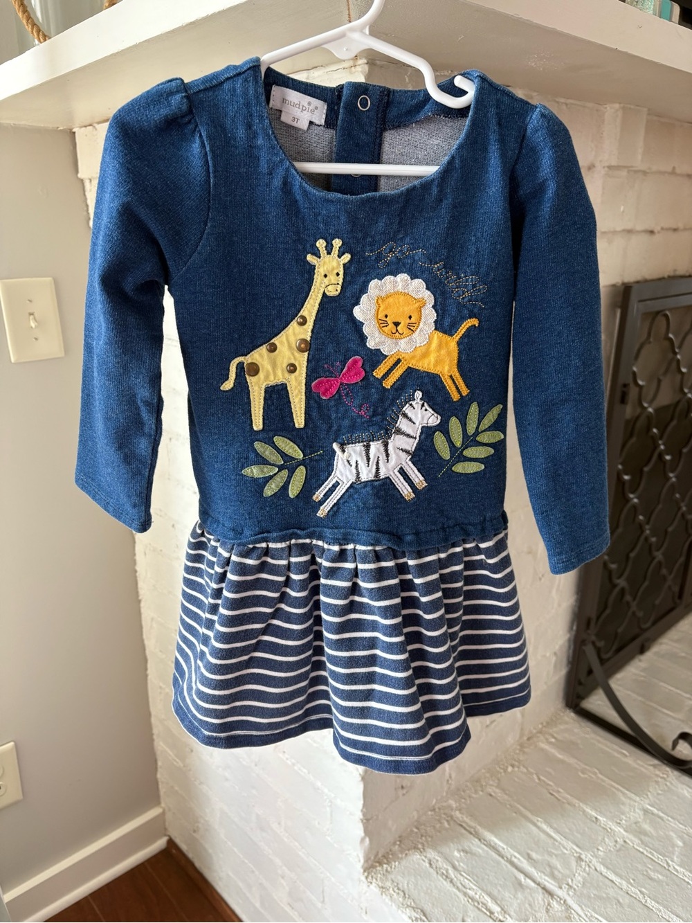 Mudpie zoo animal / safari sweater dress / tunic
